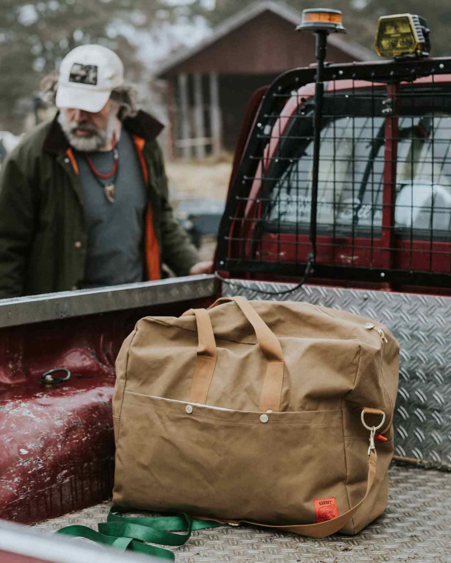 Waxed Large Duffle Bag (50L)
