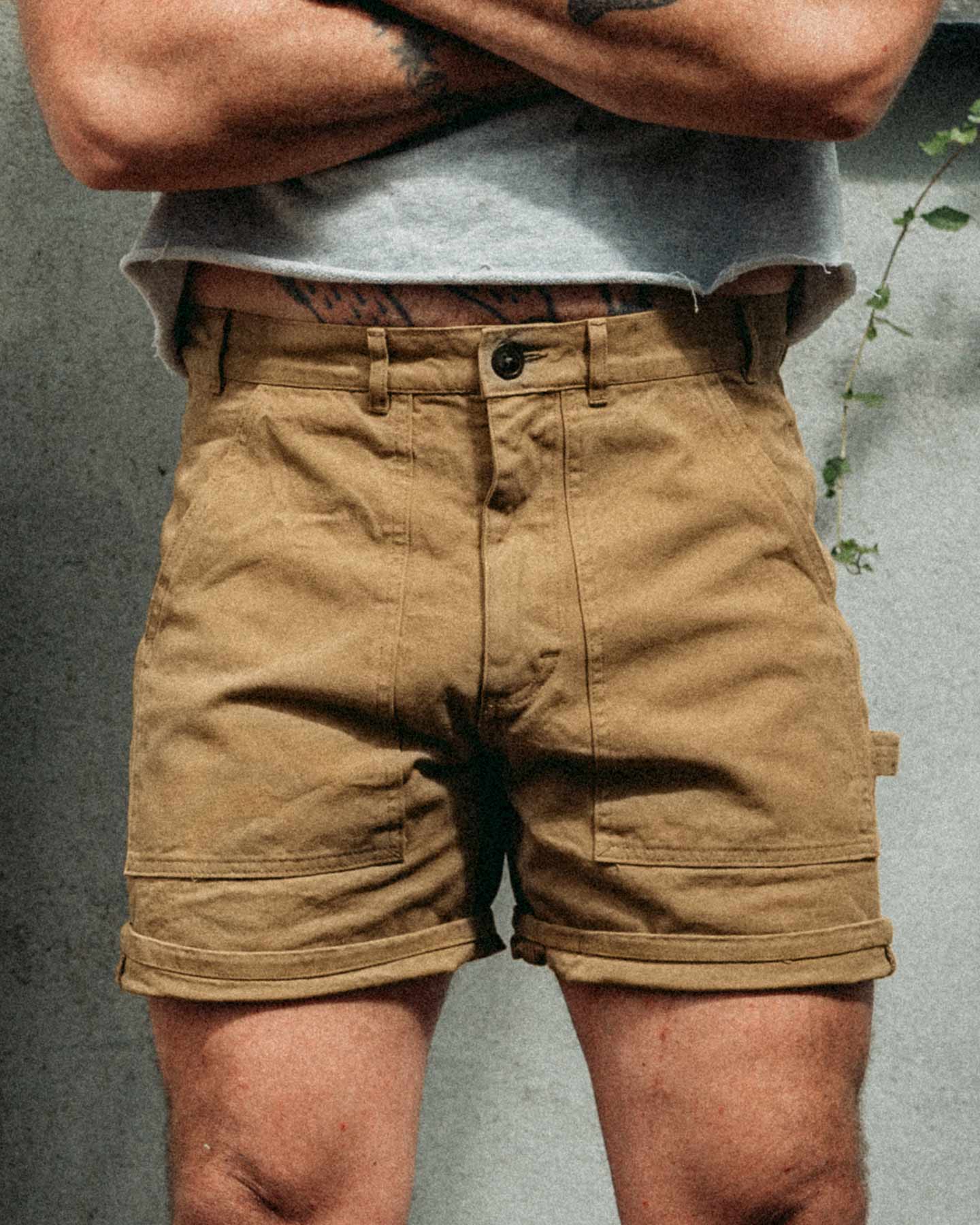 Kärret® Grejarshorts Canvas Ljusbrun