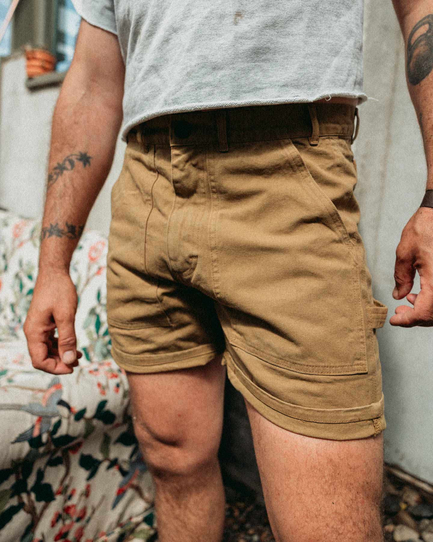 Kärret® Grejarshorts Canvas Ljusbrun