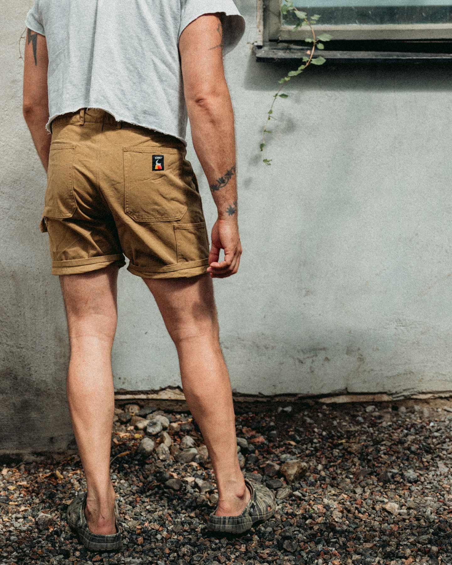 Kärret® Grejarshorts Canvas Ljusbrun
