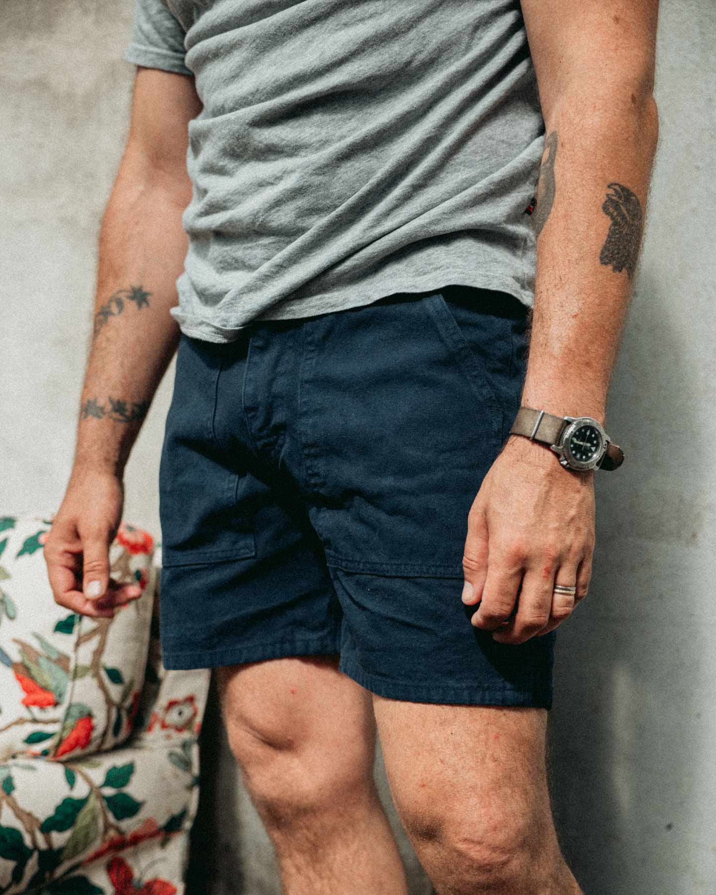 Kärret® Grejarshorts Canvas Mörkblå