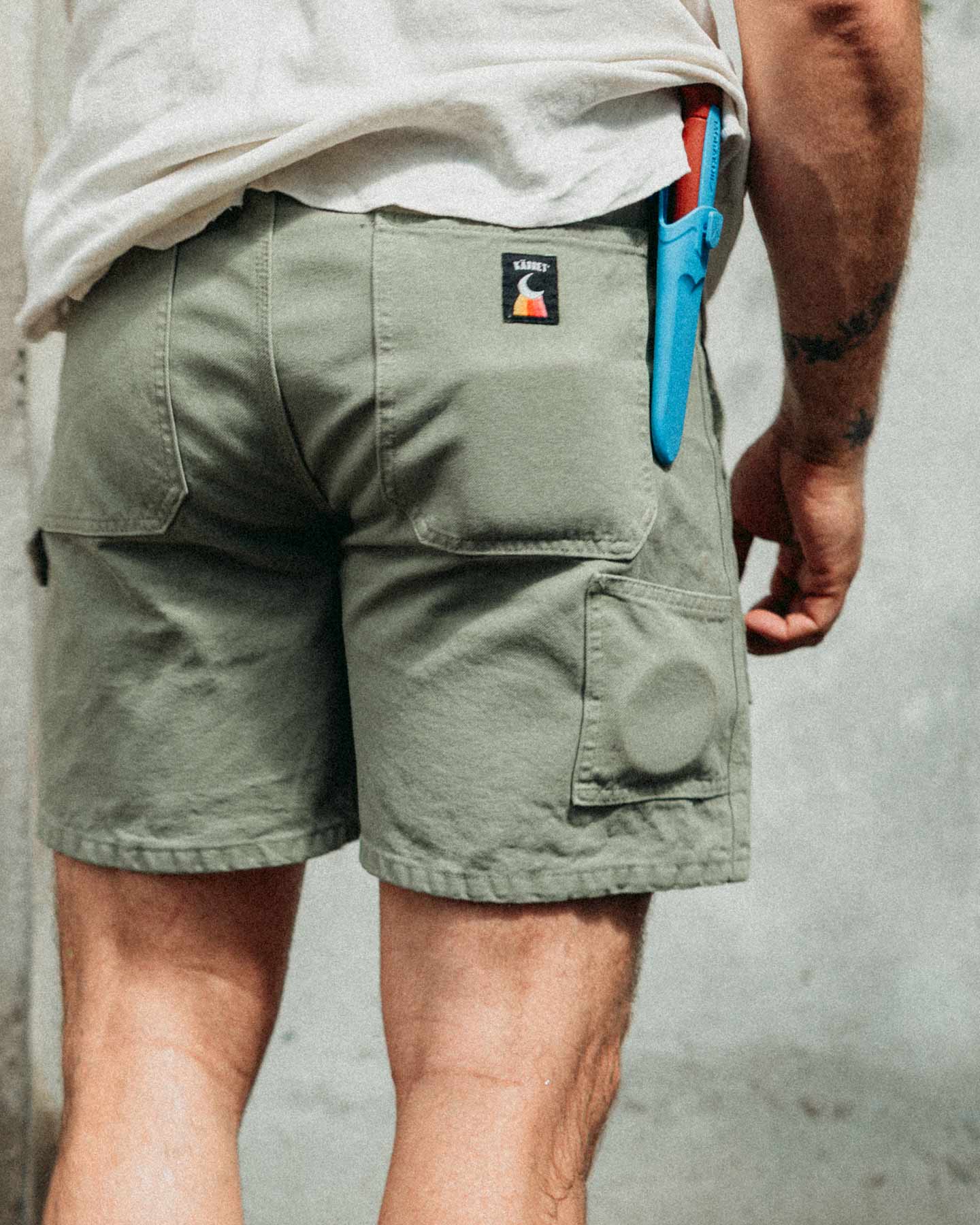 Kärret® Grejarshorts Canvas Ljusgrön